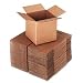 Shipping Cartons, 200 lb. Corrugated Kraft, 6 x 6 x 6, 25 per Bundle (UFS166899) Category: Boxes and Cartons