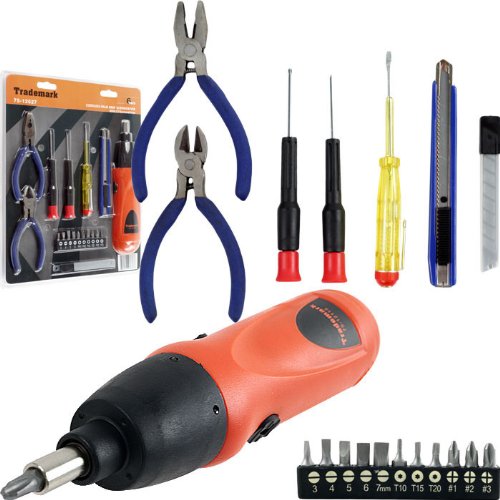 27 piece Cordless Screwdriver Tool Set by Trademark Tools