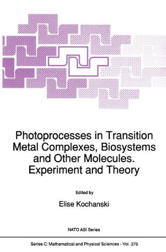 Photoprocesses in Transition Metal Complexes, Biosystems and Other Molecules, Experiment and Theory (NATO Science Series C: (closed))