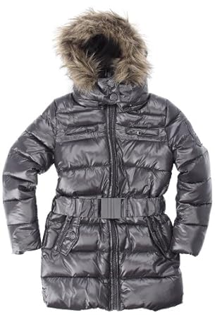 Kaporal Pelle Parka Uni Fille Gris (Ardoise) 8 ans