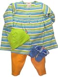 Multi-Stripe Pool Outfit #2