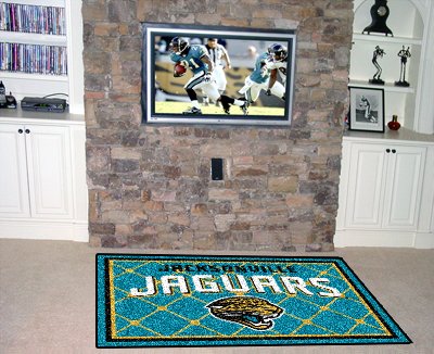 Jacksonville Jaguars 4x6 NFL Area Rug