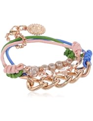 Jessica Simpson Arm Party Rose Gold Stretch Bracelet Set