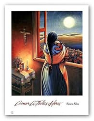 Amor A Todas Horas (Love At All Times) by Simon Silva 25.25"x21.25" Art Print Poster