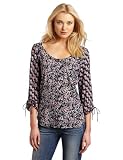 51XzWqRqVfL. SL160  Calvin Klein Jeans Womens 3/4 Sleeve Smock Top