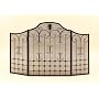 ANTIQUE CELTIC DESIGNED METAL FIREPLACE FIRE SCREEN on Mesh Screen