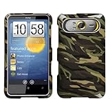 HTC HD7 Protector Case Snap-On Phone Cover - Camo/Green