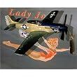 Sexy USA Airplane Bomb TF-51 Art Print POSTER America - 16x20