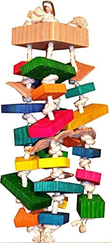 Block Bonanza Small 15" X 6" bird toy