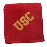 Scene Weaver Ncaa 50 by 70-Inch Embroidered Fleece Throw, Usc Trojans