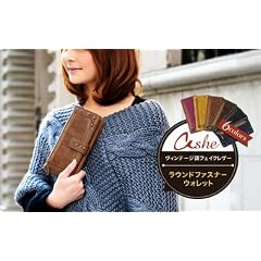 ashe(アーシェ) ラウンドファスナー長財布 財布 メンズ レディース