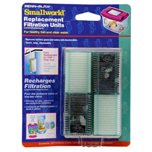 Small World® Aquarium Filter Replacement Cartridges, 2-Pack