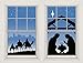 WOWindow Posters Manager & Magi Combo Silhouette Christmas Jesus Window Decoration includes two 34.5