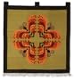 Wool tapestry, 'Cross of Butterflies'