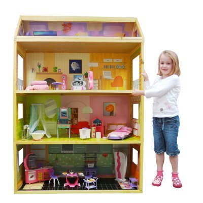 4 Story Dollhouse with Optional Furniture