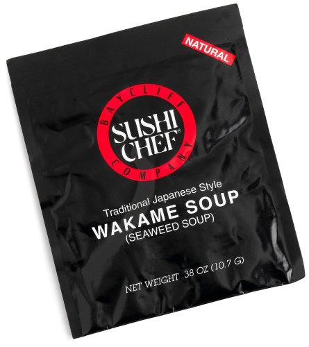 Sushi Chef Wakame (Seaweed) Soup Mix, 0.38-Ounce Packets (Pack of 24) by Sushi Chef