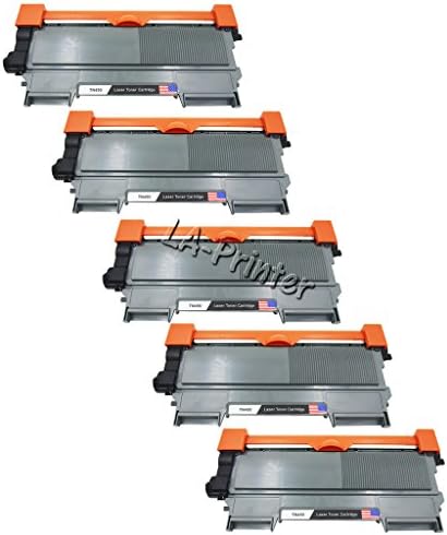 LA Printer Compatible TN450(5pk) Toner Cartridge for Brother HL-2220, HL-2230, HL-2240, HL-2240D, HL-2270DW, HL-2280DW, MFC-7240, MFC-7360N, MFC-7460DN, MFC-7860DW, DCP-7060D, DCP-7065DN