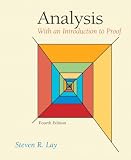 Analysis: With an Introduction to Proof (4th Edition)