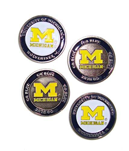 (4) Michigan Wolverines Golf Ball Markers