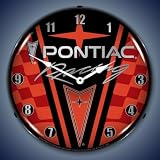 Pontiac Racing 14 Inch Fluorescent Clock