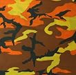 Savage Orange Camouflage Bandana (22" x 22")