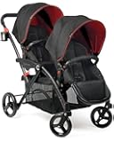 Contours Options Elite Tandem Stroller, Red Velvet