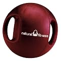 Natural Fitness Dual Grip Medicine Ball - Red (6 lb)