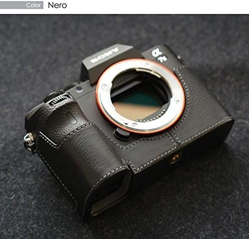 Dignis Padro Sony a7II / a7R II Half Leather Case With Free Gift (Hood Protector) in Nero(Black)