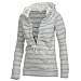 TOM TAILOR Sweathoody Frauen, grau/gestreift