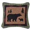 Bear Lodge Reversible Pillow - Bear