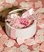 Heart Shaped Bath Confetti Soap in White Tin Wedding Favors - Pink Hearts, 50