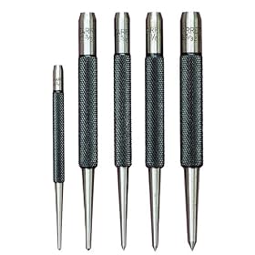 Starrett S816PC Prick Punches Set, 5 Pieces