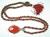 Rudraksha Energy Mala Beads Red Coral Meditation Yoga Healing Japamala