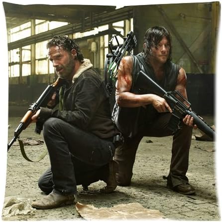 The Walking Dead Rick Grimes Custom Zippered Pillow Case Cover Cushion Case 18x18 Inch (Two sides)