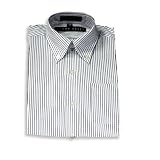 Perry Ellis - Boys Long Sleeve Dress Shirt, White, Blue