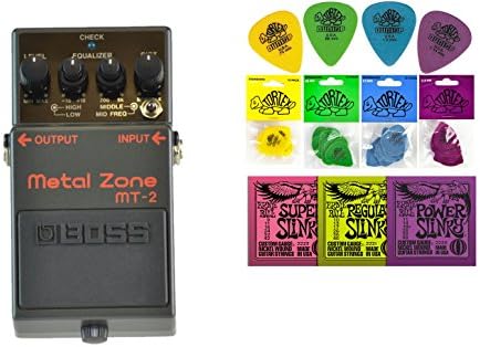 Keeley Electronics Mt-2 Twilight Zone Mod String Bundle w/ 2 free Items: Ernie Ball Guitar Strings, 1 Dozen Dunlop Tortex Picks