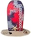Boogie Board 33 Bodyboard - Durable Fiberclad Deck with Phuzion Core and Leash - Choose Your Graphics (Tidal Splatter, Red/Black)
