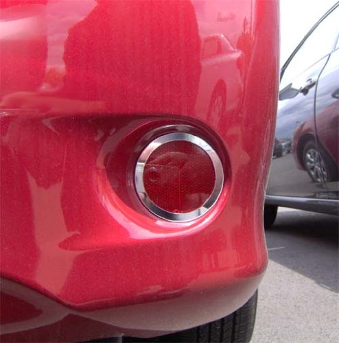 Rear Bumper Marker Chrome Trim Rings Fit 2009 - 2010 Toyota Corolla