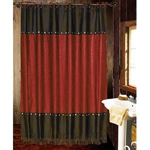 LUXURY FAUX LEATHER CURTAIN - DARK BROWN - WESTERN BOOT SALES