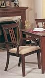 2 Solid Wood Arm Chairs For Dining