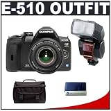 Olympus Evolt E510 10MP Digital SLR Camera with Olympus 14-42mm Zuiko Lens + Olympus FL-36... by Olympus