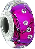 Authentic Chamilia City Lights Fuchsia Steel Bead - Soho Collection 2116-0076