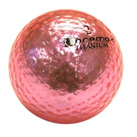 Golf Chromax M1 Golf Ball Pink Shiny 3 Balls Sleeve