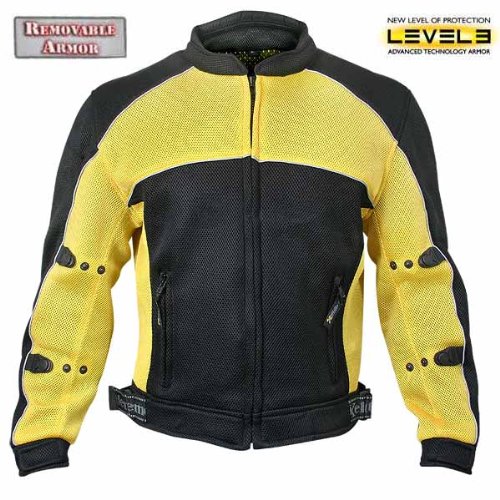 Xelement Mens CF-509 Mesh Sports Armored Motorcycle Jacket On Sale