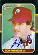 Ron Roenicke autographed Baseball Card (Philadelphia Phillies) 1987 Donruss #412