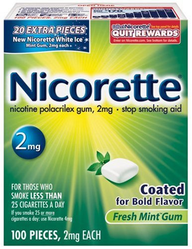 Nicorette Coated Gum 2mg, 100 pieces (Fresh Mint) Nicorette Coated Gum 2mg, 100 pieces (Fresh Mint)