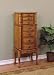 Powell Woodland Oak Jewelry Armoire