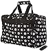 World Traveler Black White Paw Prints Duffle Bag 16-inch