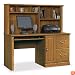 Carolina Oak Computer Desk with Hutch Carolina Oak