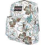 JANSPORT SuperBreak Handrawn Flower Backpack - White/Dragonfly